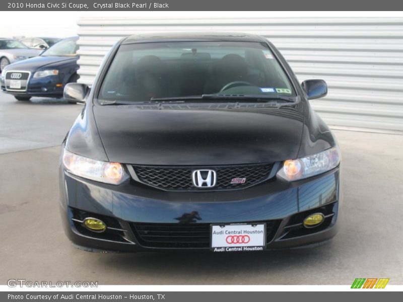 Crystal Black Pearl / Black 2010 Honda Civic Si Coupe