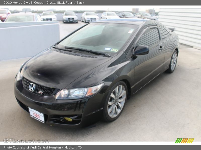 Crystal Black Pearl / Black 2010 Honda Civic Si Coupe