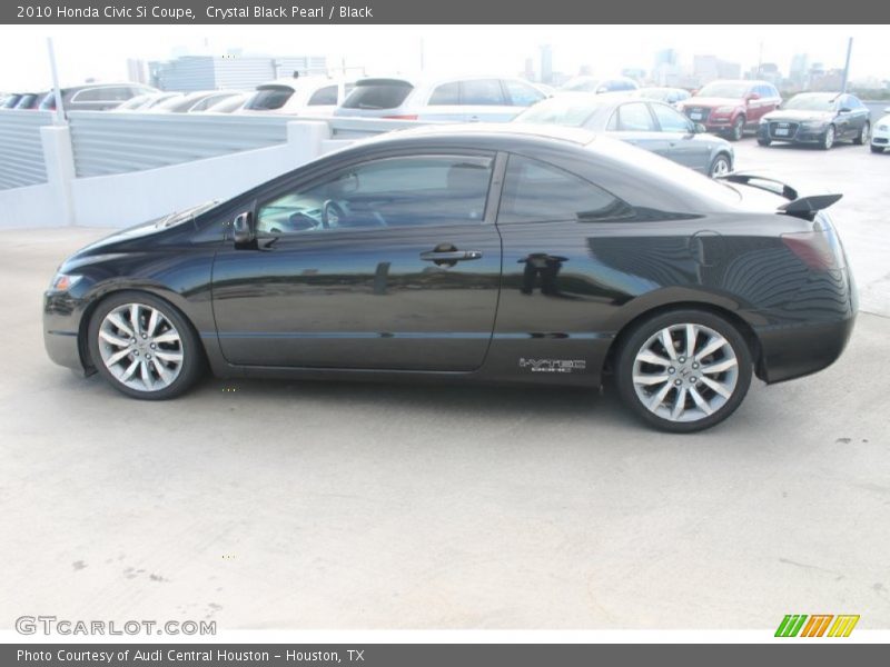 Crystal Black Pearl / Black 2010 Honda Civic Si Coupe