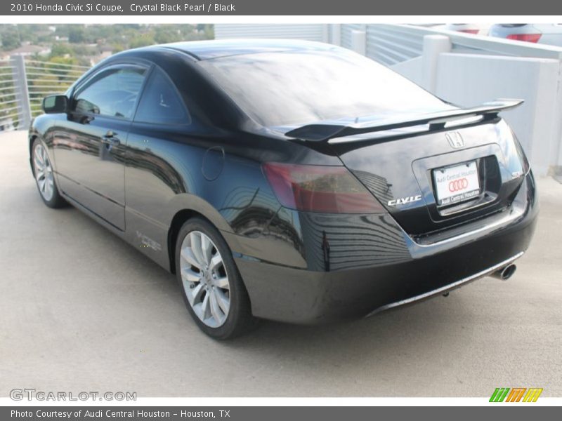Crystal Black Pearl / Black 2010 Honda Civic Si Coupe