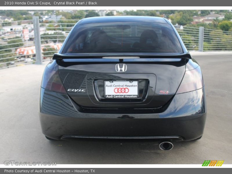 Crystal Black Pearl / Black 2010 Honda Civic Si Coupe