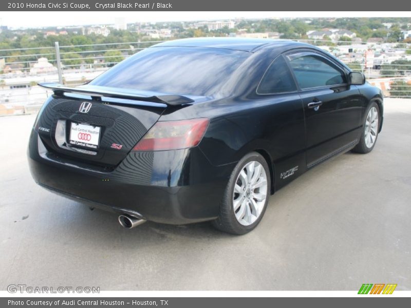 Crystal Black Pearl / Black 2010 Honda Civic Si Coupe