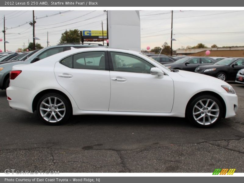 Starfire White Pearl / Black 2012 Lexus IS 250 AWD