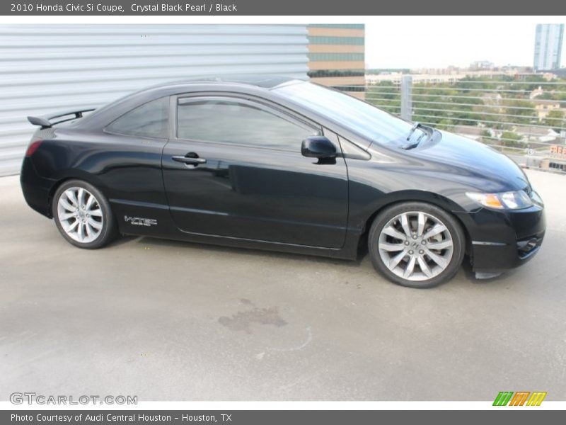 Crystal Black Pearl / Black 2010 Honda Civic Si Coupe