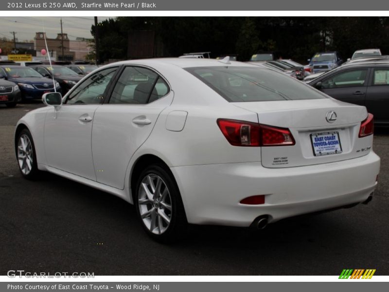 Starfire White Pearl / Black 2012 Lexus IS 250 AWD