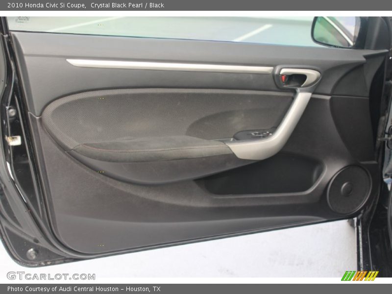 Crystal Black Pearl / Black 2010 Honda Civic Si Coupe