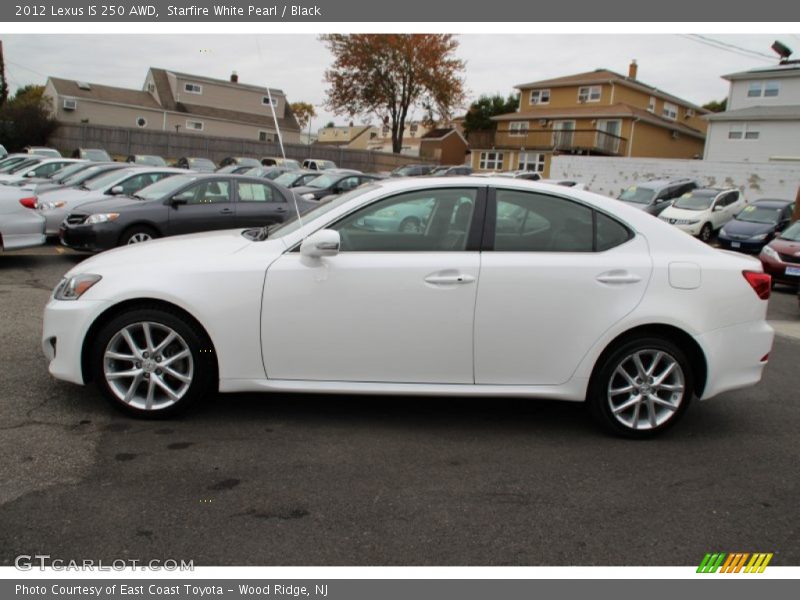 Starfire White Pearl / Black 2012 Lexus IS 250 AWD