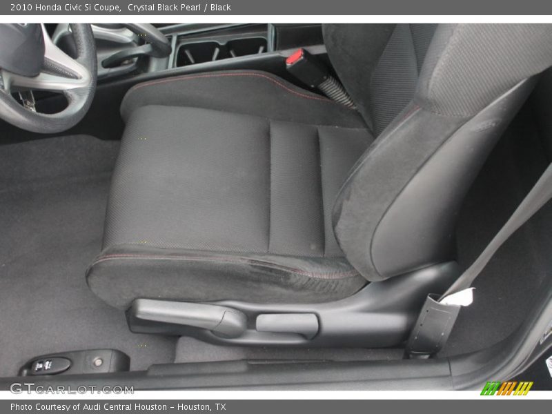 Crystal Black Pearl / Black 2010 Honda Civic Si Coupe