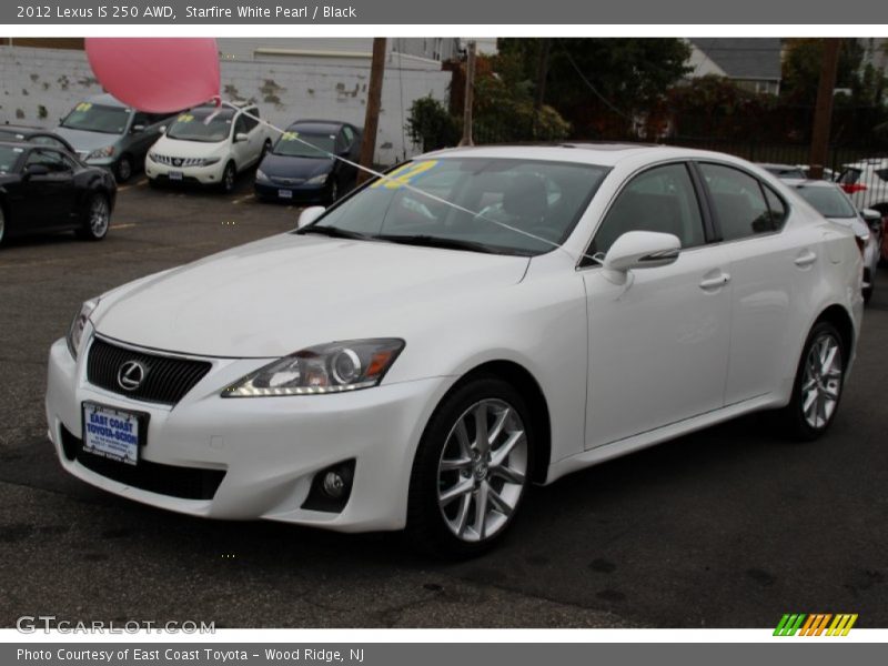 Starfire White Pearl / Black 2012 Lexus IS 250 AWD