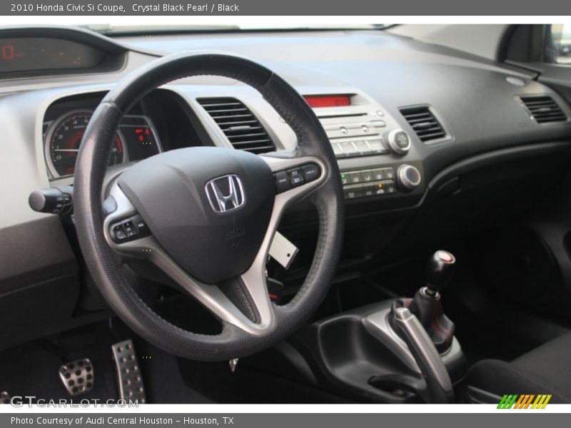 Crystal Black Pearl / Black 2010 Honda Civic Si Coupe