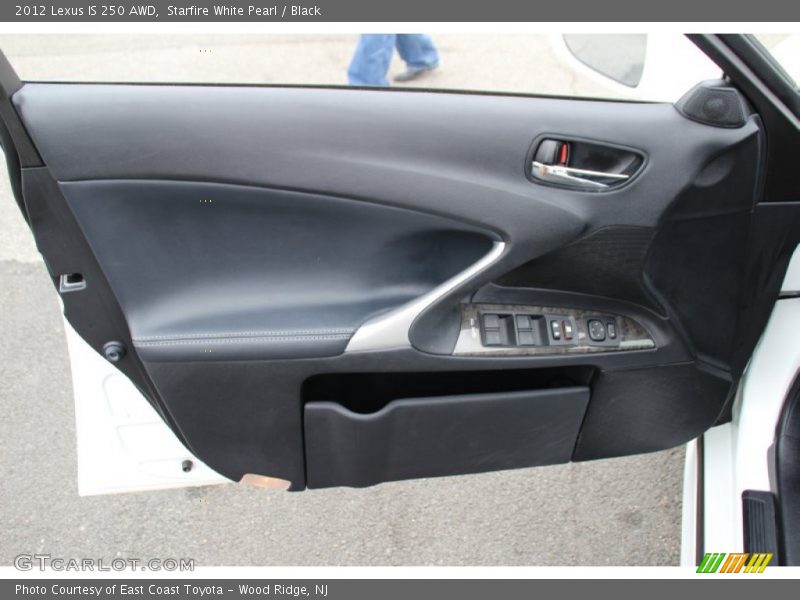 Starfire White Pearl / Black 2012 Lexus IS 250 AWD