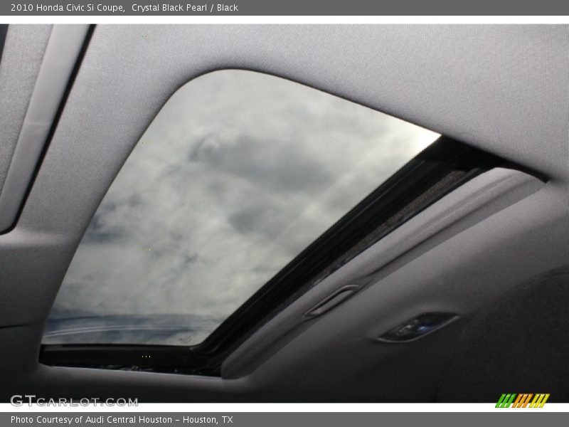 Crystal Black Pearl / Black 2010 Honda Civic Si Coupe