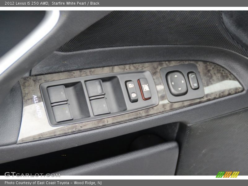 Starfire White Pearl / Black 2012 Lexus IS 250 AWD