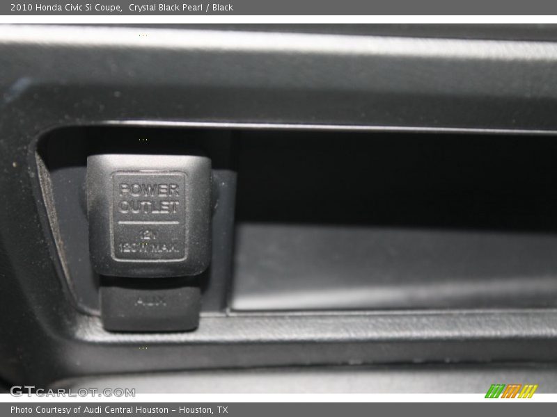 Crystal Black Pearl / Black 2010 Honda Civic Si Coupe