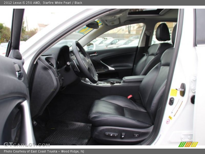 Starfire White Pearl / Black 2012 Lexus IS 250 AWD