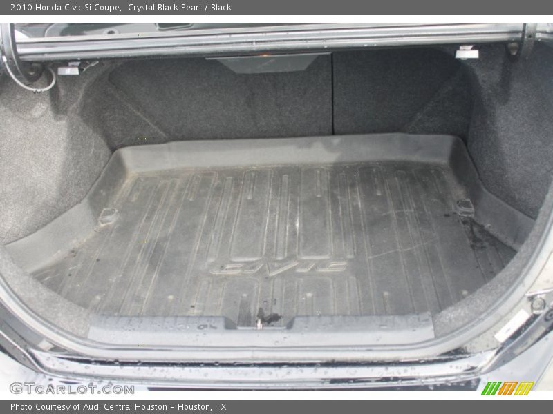 Crystal Black Pearl / Black 2010 Honda Civic Si Coupe