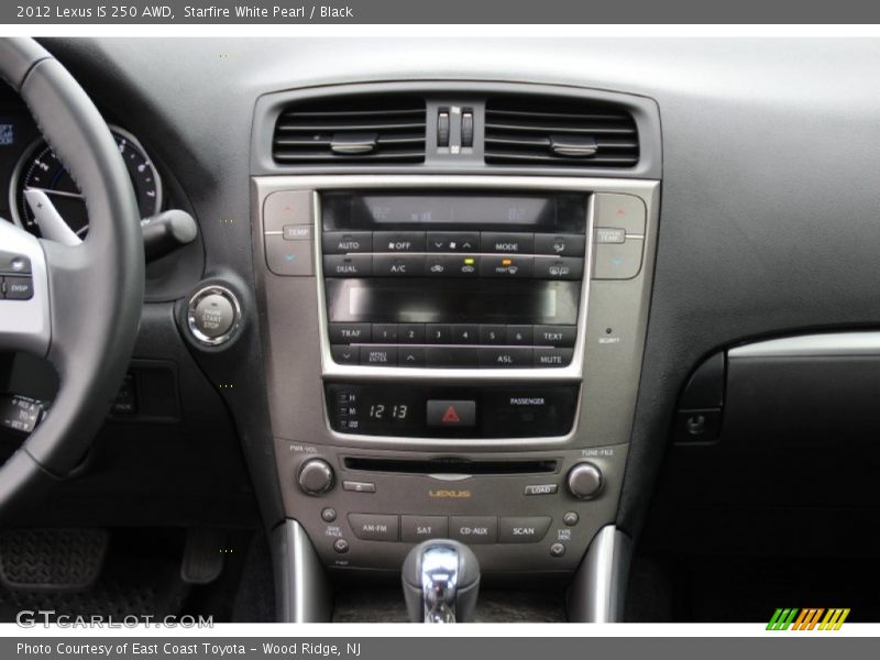 Starfire White Pearl / Black 2012 Lexus IS 250 AWD