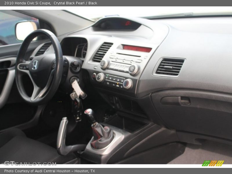Crystal Black Pearl / Black 2010 Honda Civic Si Coupe