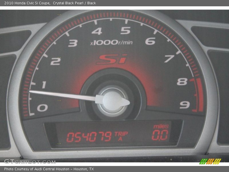 Crystal Black Pearl / Black 2010 Honda Civic Si Coupe