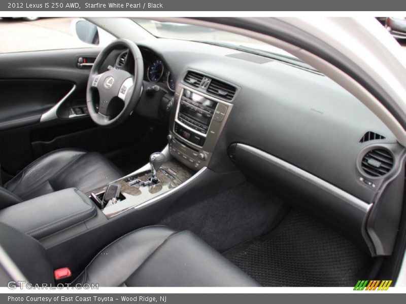 Starfire White Pearl / Black 2012 Lexus IS 250 AWD
