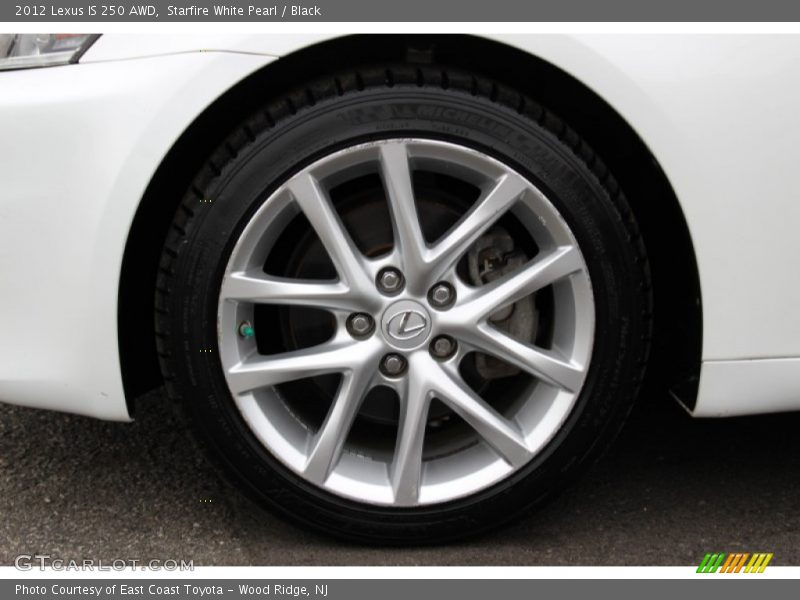 Starfire White Pearl / Black 2012 Lexus IS 250 AWD
