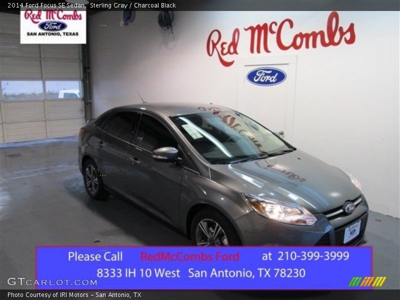 Sterling Gray / Charcoal Black 2014 Ford Focus SE Sedan