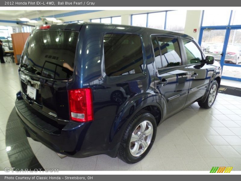 Bali Blue Pearl / Gray 2012 Honda Pilot EX-L 4WD