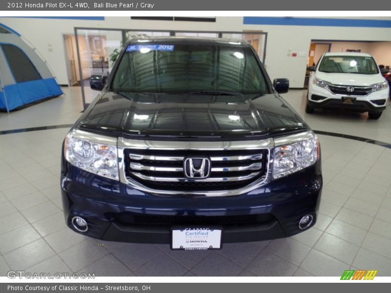 Bali Blue Pearl / Gray 2012 Honda Pilot EX-L 4WD