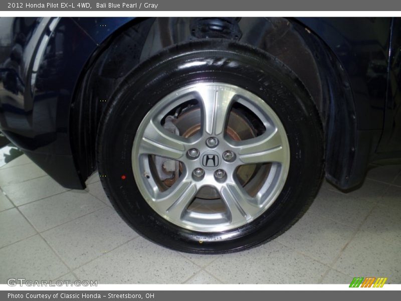 Bali Blue Pearl / Gray 2012 Honda Pilot EX-L 4WD