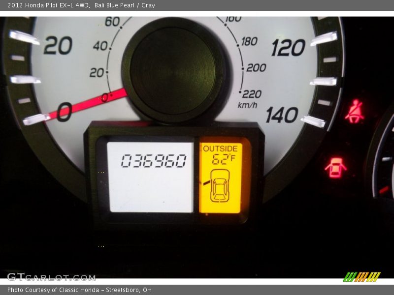 Bali Blue Pearl / Gray 2012 Honda Pilot EX-L 4WD