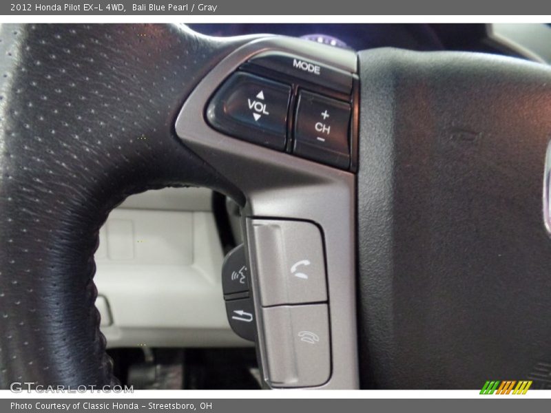 Bali Blue Pearl / Gray 2012 Honda Pilot EX-L 4WD