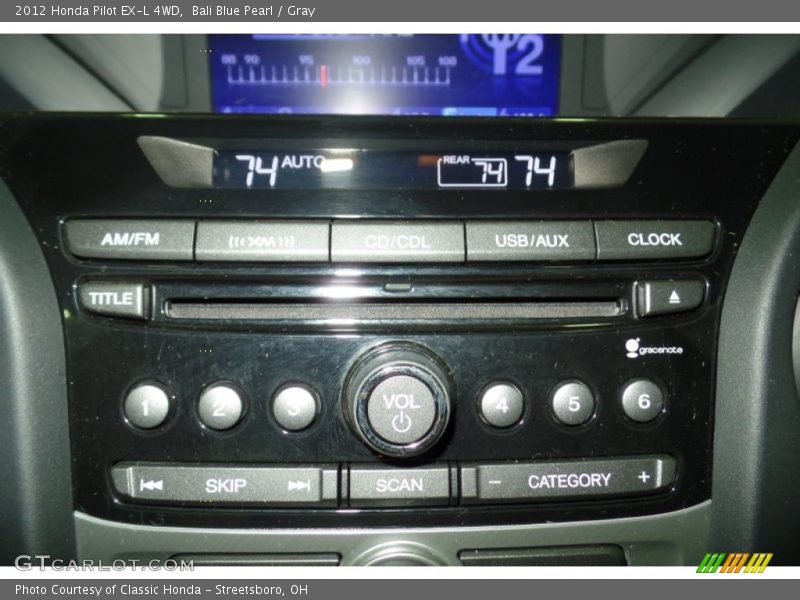 Bali Blue Pearl / Gray 2012 Honda Pilot EX-L 4WD