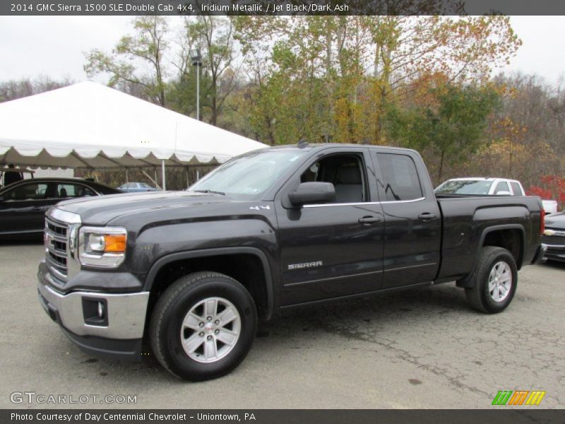 Iridium Metallic / Jet Black/Dark Ash 2014 GMC Sierra 1500 SLE Double Cab 4x4