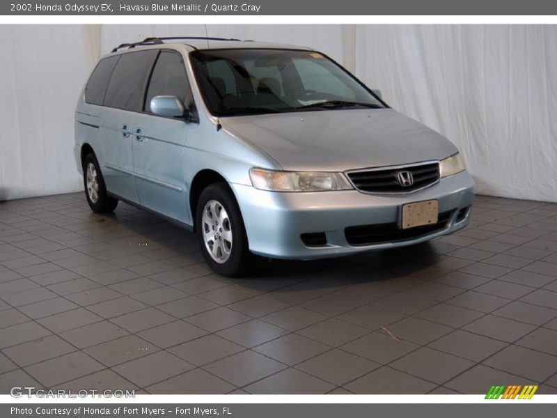Havasu Blue Metallic / Quartz Gray 2002 Honda Odyssey EX