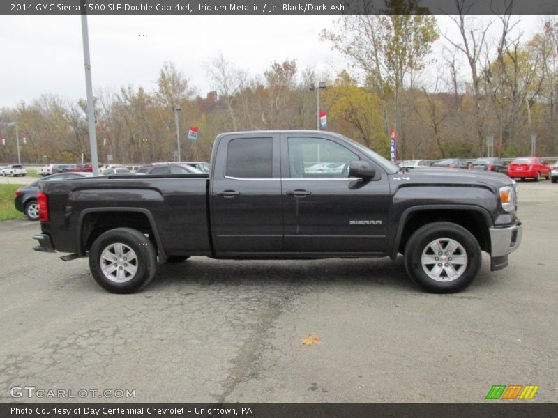 Iridium Metallic / Jet Black/Dark Ash 2014 GMC Sierra 1500 SLE Double Cab 4x4