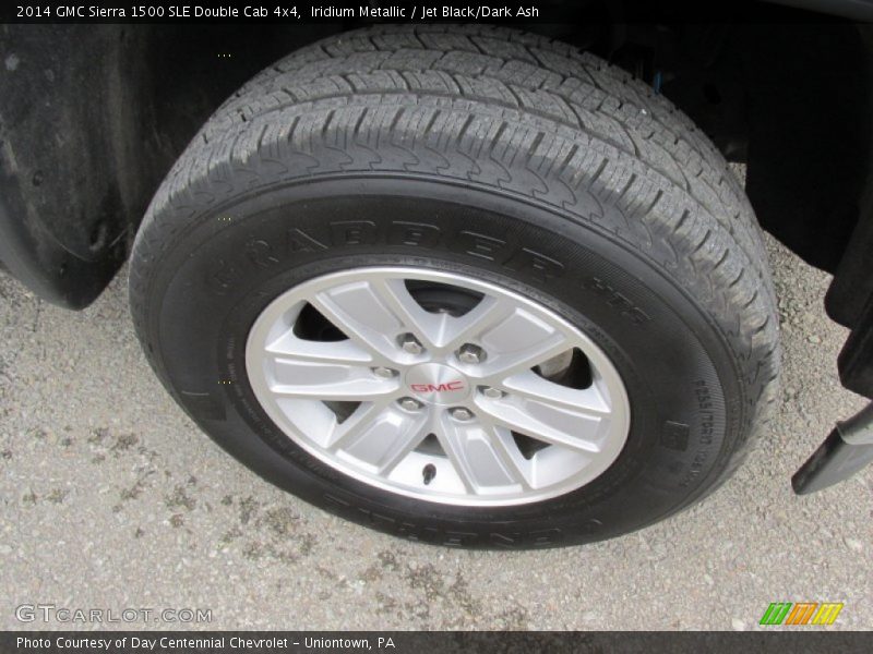 Iridium Metallic / Jet Black/Dark Ash 2014 GMC Sierra 1500 SLE Double Cab 4x4