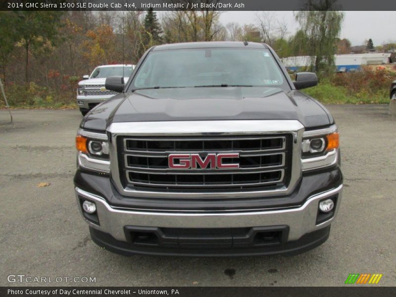 Iridium Metallic / Jet Black/Dark Ash 2014 GMC Sierra 1500 SLE Double Cab 4x4