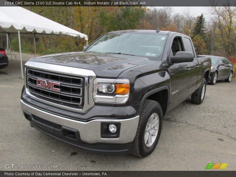 Iridium Metallic / Jet Black/Dark Ash 2014 GMC Sierra 1500 SLE Double Cab 4x4