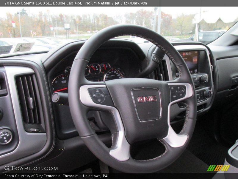 Iridium Metallic / Jet Black/Dark Ash 2014 GMC Sierra 1500 SLE Double Cab 4x4