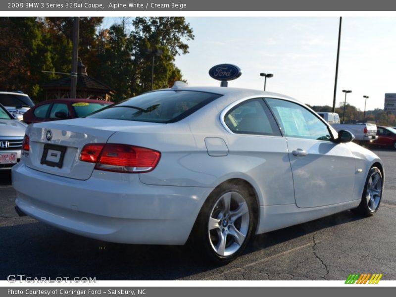 Alpine White / Cream Beige 2008 BMW 3 Series 328xi Coupe