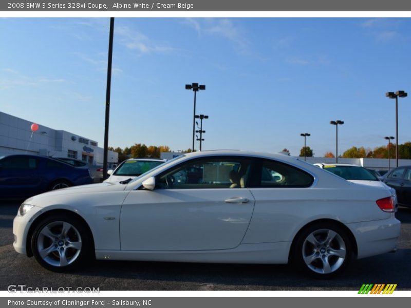 Alpine White / Cream Beige 2008 BMW 3 Series 328xi Coupe