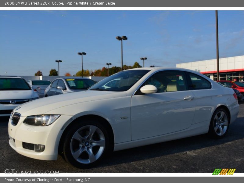 Alpine White / Cream Beige 2008 BMW 3 Series 328xi Coupe