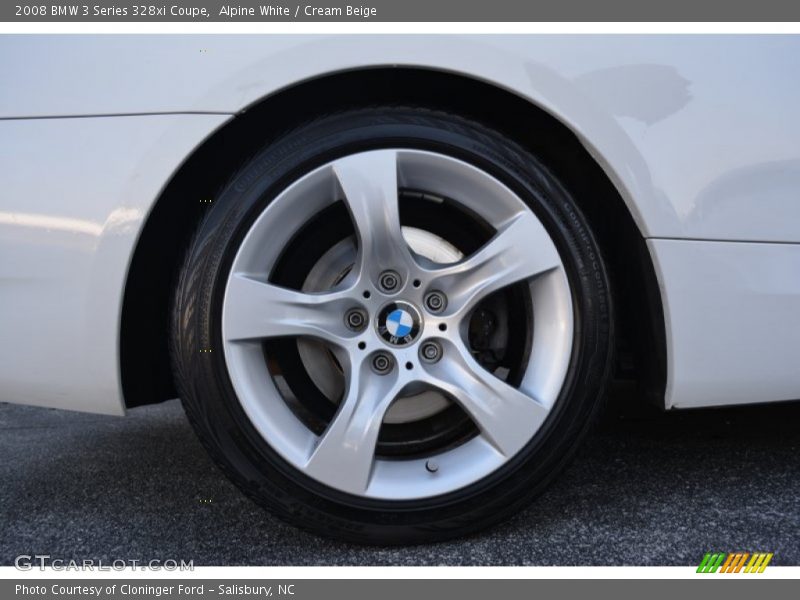 Alpine White / Cream Beige 2008 BMW 3 Series 328xi Coupe