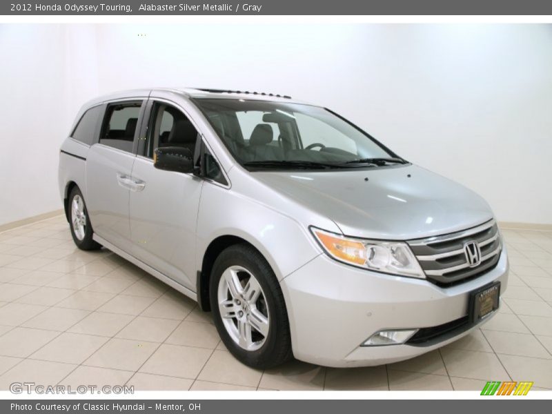 Alabaster Silver Metallic / Gray 2012 Honda Odyssey Touring