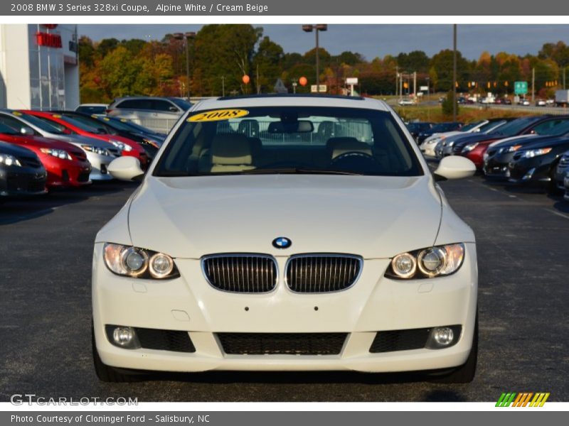 Alpine White / Cream Beige 2008 BMW 3 Series 328xi Coupe