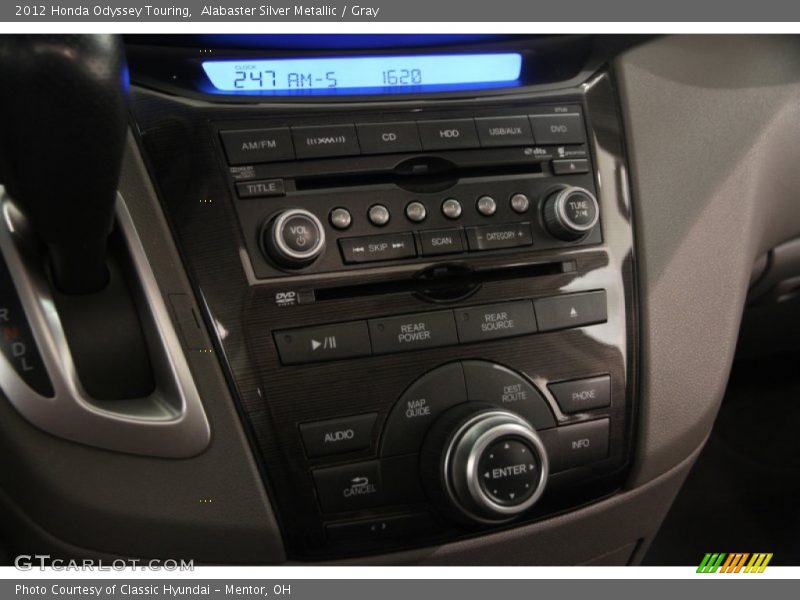 Alabaster Silver Metallic / Gray 2012 Honda Odyssey Touring