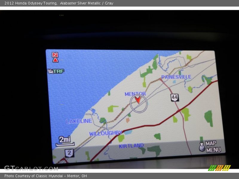Alabaster Silver Metallic / Gray 2012 Honda Odyssey Touring