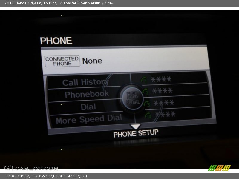 Alabaster Silver Metallic / Gray 2012 Honda Odyssey Touring