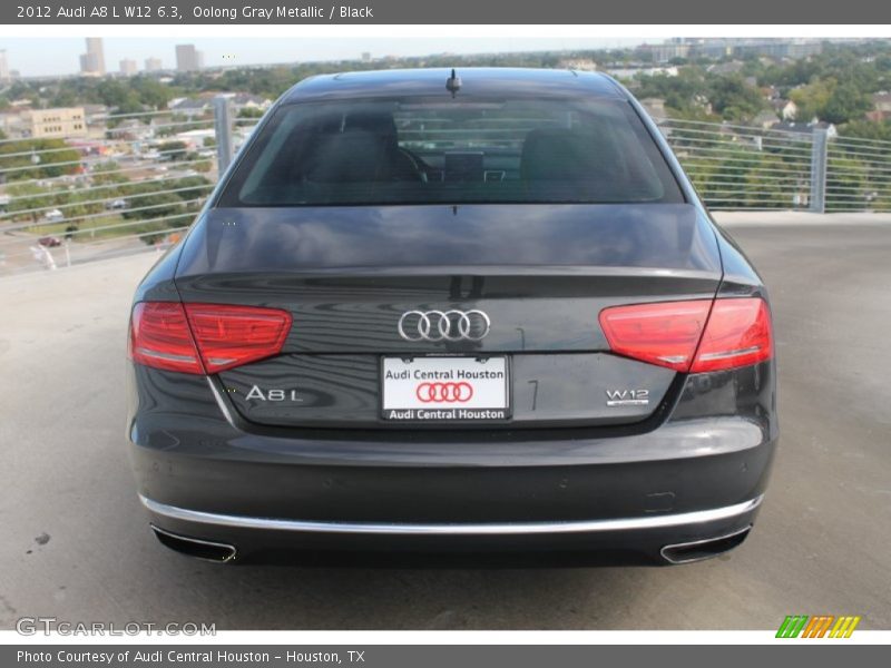 Oolong Gray Metallic / Black 2012 Audi A8 L W12 6.3