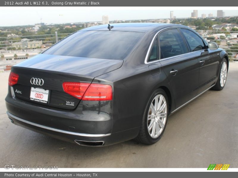 Oolong Gray Metallic / Black 2012 Audi A8 L W12 6.3